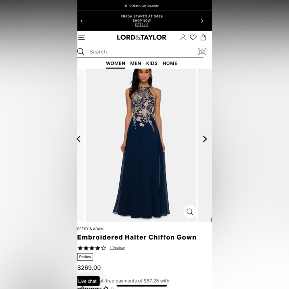 Embroidered Gown